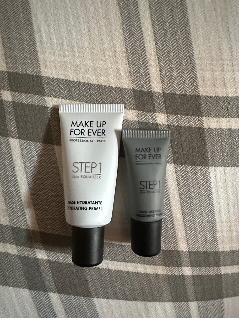Make Up For Ever STEP 1 Hydrating Primer Duo in White and Gray